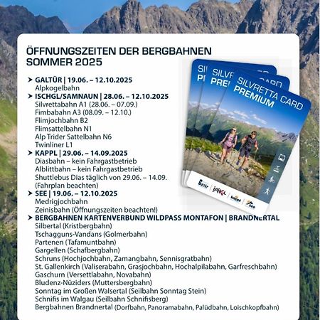 Apart Scharler Mit Silvretta Card ซี ภายนอก รูปภาพ