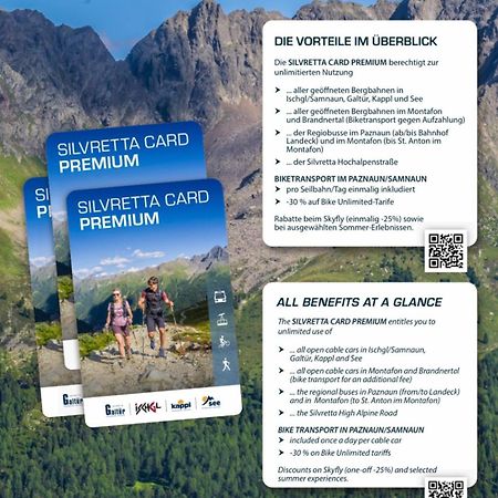 Apart Scharler Mit Silvretta Card ซี ภายนอก รูปภาพ