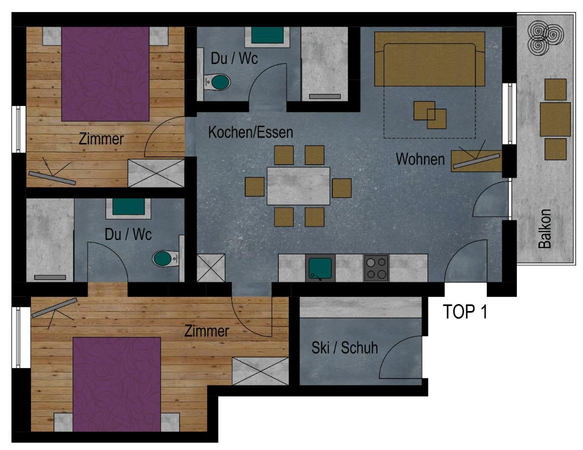 Apart Scharler Mit Silvretta Card ซี ภายนอก รูปภาพ